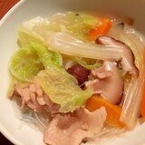 熊本ご当地メニュー太平燕/タイピーエン風春雨スープ